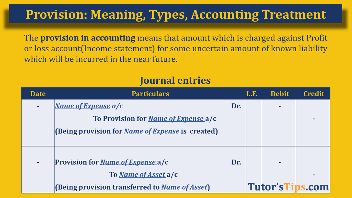 Provision in Accounting - Feature Image