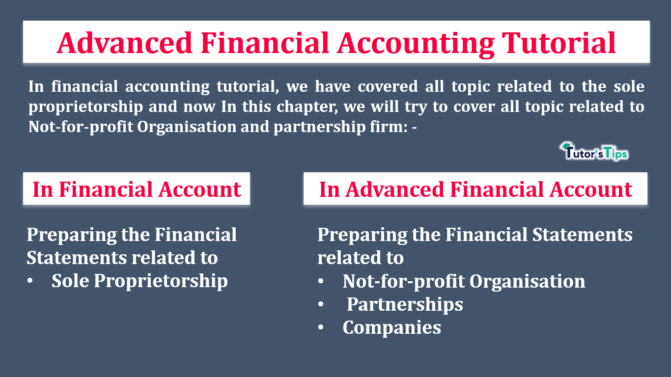 Advanced Financial Accounting Tutorial